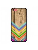 Coque iPhone 5C Tribal Azteque Bois Wood - Jonathan Perez