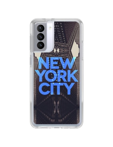 Samsung Galaxy S21 FE Case New York City Blue - Javier Martinez