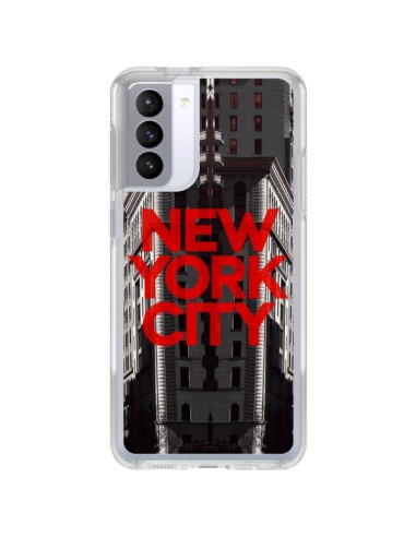 Coque Samsung Galaxy S21 FE New York City Rouge - Javier Martinez
