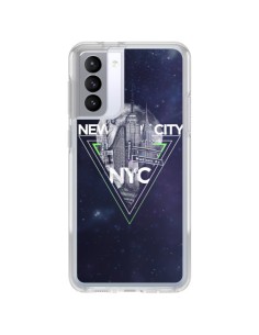 Samsung Galaxy S21 FE Case New York City Triangle Green - Javier Martinez