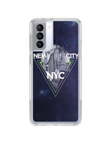 Cover Samsung Galaxy S21 FE New York City Triangolo Verde - Javier Martinez