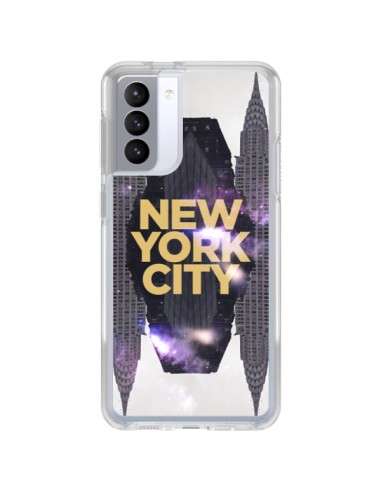 Cover Samsung Galaxy S21 FE New York City Arancione - Javier Martinez