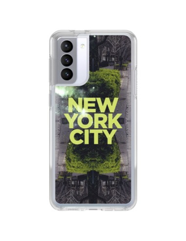 Coque Samsung Galaxy S21 FE New York City Vert - Javier Martinez