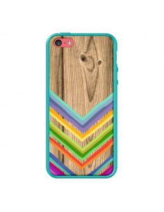 Coque Tribal Azteque Bois Wood pour iPhone 5C - Jonathan Perez 2