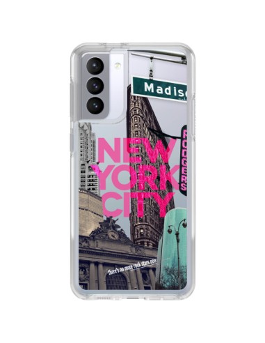 Coque Samsung Galaxy S21 FE New Yorck City NYC Transparente - Javier Martinez