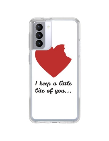 Coque Samsung Galaxy S21 FE I Keep a little bite of you Coeur Love Amour - Julien Martinez
