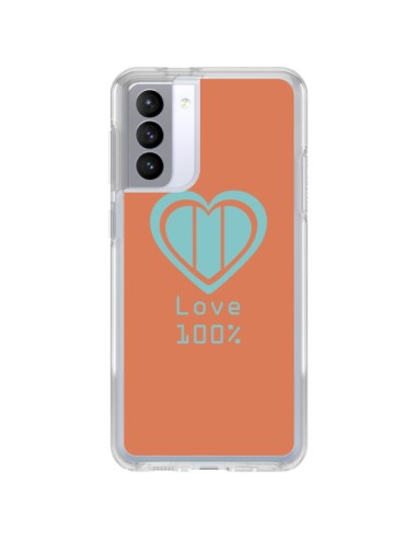 Coque Samsung Galaxy S21 FE Love 100% Coeur Amour - Julien Martinez