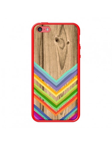 Coque Tribal Azteque Bois Wood pour iPhone 5C - Jonathan Perez
