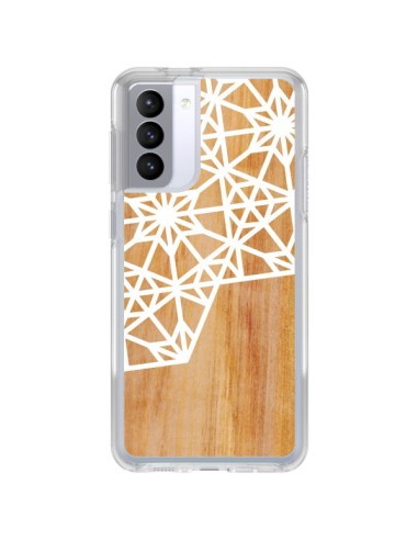 Coque Samsung Galaxy S21 FE Frozen Stars Etoile Bois Azteque Aztec Tribal - Jenny Mhairi