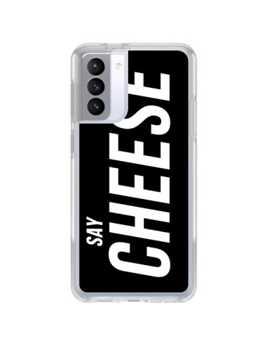 Coque Samsung Galaxy S21 FE Say Cheese Smile Noir - Jonathan Perez