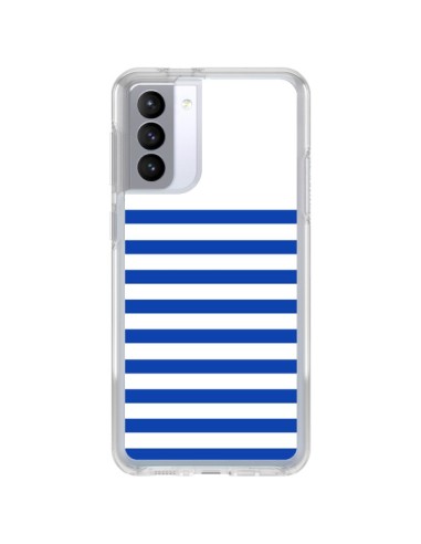 Coque Samsung Galaxy S21 FE Mariniere Bleu - Jonathan Perez
