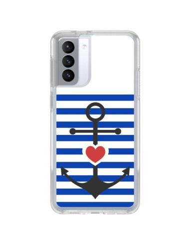 Samsung Galaxy S21 FE Case Mariniere Ancora Marina Heart - Jonathan Perez