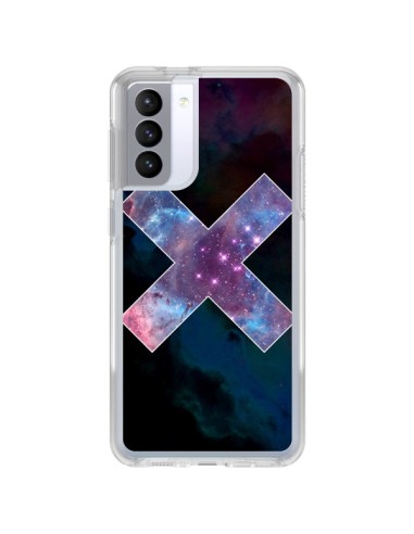 Coque Samsung Galaxy S21 FE Nebula Cross Croix Galaxie - Jonathan Perez
