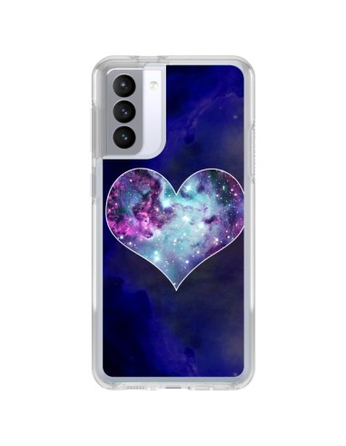 Coque Samsung Galaxy S21 FE Nebula Heart Coeur Galaxie - Jonathan Perez