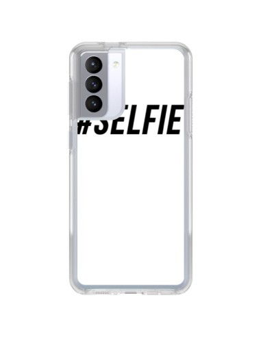 Coque Samsung Galaxy S21 FE Hashtag Selfie Noir Vertical - Jonathan Perez