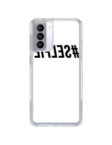 Coque Samsung Galaxy S21 FE Hashtag Selfie Noir Inversé - Jonathan Perez