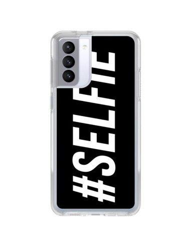 Coque Samsung Galaxy S21 FE Hashtag Selfie Noir Horizontal - Jonathan Perez