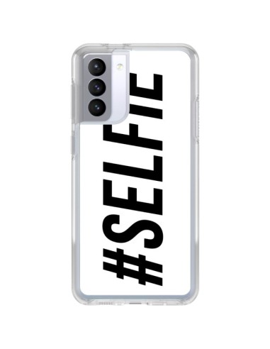 Coque Samsung Galaxy S21 FE Hashtag Selfie Blanc Horizontal - Jonathan Perez
