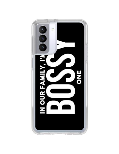 Coque Samsung Galaxy S21 FE In our family i'm the Bossy one - Jonathan Perez