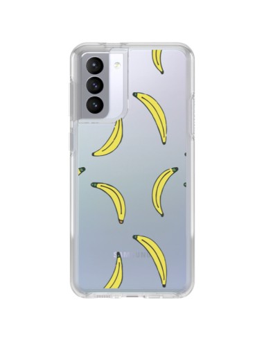 Cover Samsung Galaxy S21 FE Banana Frutta Trasparente - Dricia Do