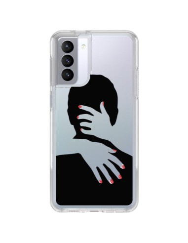 Coque Samsung Galaxy S21 FE Calin Hug Mignon Amour Love Cute Transparente - Dricia Do
