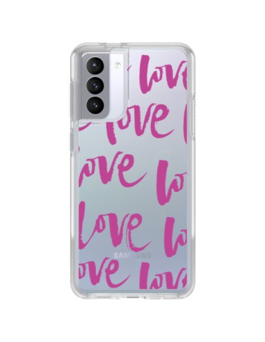 Coque Samsung Galaxy S21 FE Love Love Love Amour Transparente - Dricia Do