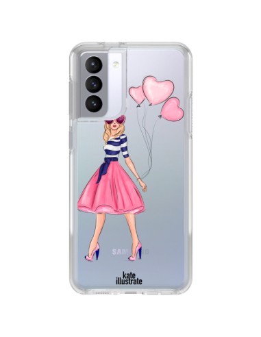 Coque Samsung Galaxy S21 FE Legally Blonde Love Transparente - kateillustrate