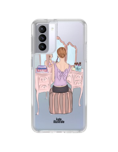 Samsung Galaxy S21 FE Case Vanity Parrucchiera Make Up Clear - kateillustrate