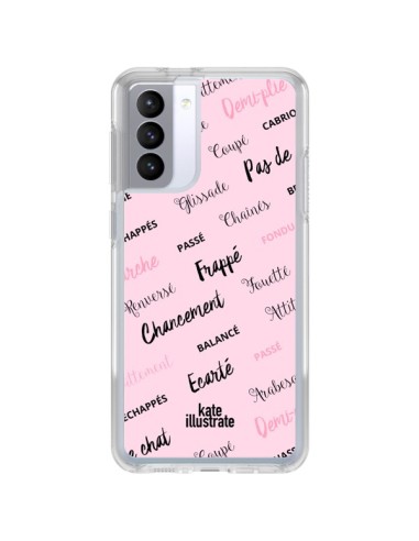 Coque Samsung Galaxy S21 FE Ballerina Ballerine Mots - kateillustrate