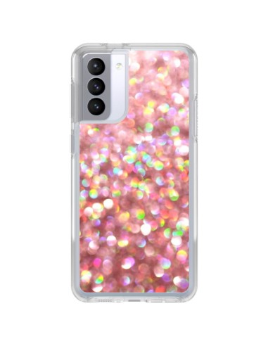 Coque Samsung Galaxy S21 FE Paillettes Pinkalicious - Lisa Argyropoulos