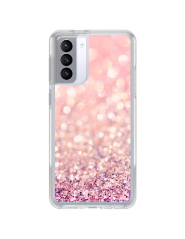 Coque Samsung Galaxy S21 FE Paillettes Blush - Lisa Argyropoulos