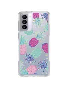 Coque Samsung Galaxy S21 FE Ananas Pineapple Fruit Ete Summer Transparente - Lisa Argyropoulos