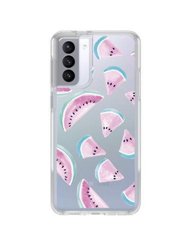 Samsung Galaxy S21 FE Case Watermalon Fruit Summer Clear - Lisa Argyropoulos