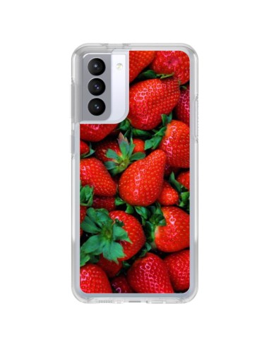 Coque Samsung Galaxy S21 FE Fraise Strawberry Fruit - Laetitia