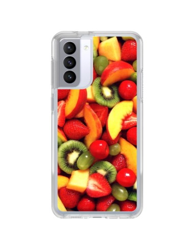 Coque Samsung Galaxy S21 FE Fruit Kiwi Fraise - Laetitia