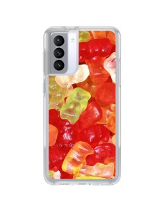 Coque Samsung Galaxy S21 FE Bonbon Ourson Multicolore Candy - Laetitia