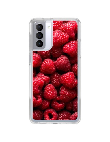 Coque Samsung Galaxy S21 FE Framboise Raspberry Fruit - Laetitia