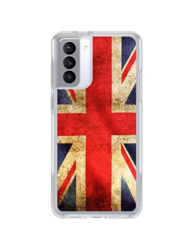 Cover Samsung Galaxy S21 FE Bandiera Inghilterra UK - Laetitia