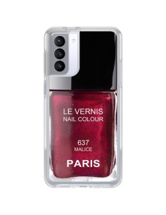 Cover Samsung Galaxy S21 FE Smalto Paris Malice Viola - Laetitia