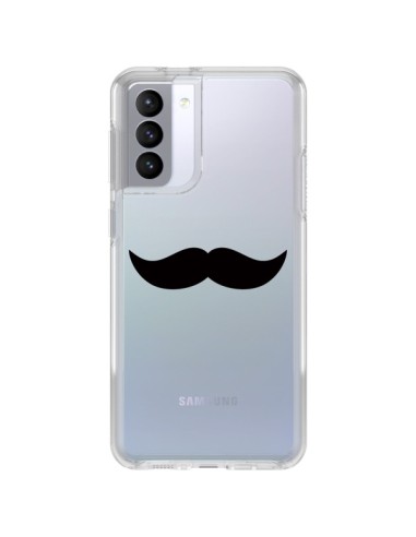Coque Samsung Galaxy S21 FE Moustache Movember Transparente - Laetitia
