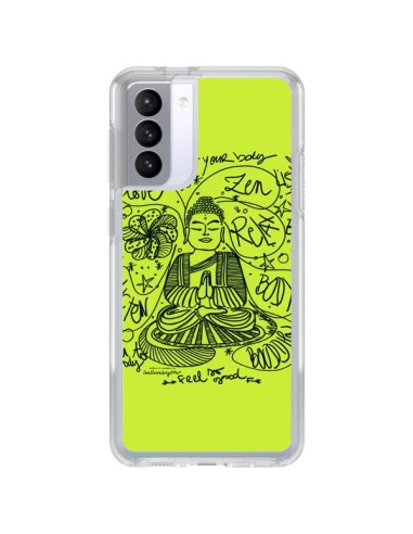 Cover Samsung Galaxy S21 FE Buddha Listen to your body Amore Zen Relax - Leellouebrigitte