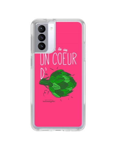 Coque Samsung Galaxy S21 FE Toi tu as un coeur d'artichaut - Leellouebrigitte