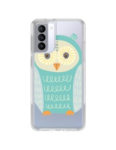 Coque Samsung Galaxy S21 FE Hibou Owl Transparente - Petit Griffin
