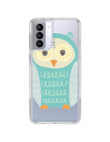 Cover Samsung Galaxy S21 FE Gufo Trasparente - Petit Griffin