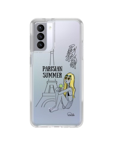 Coque Samsung Galaxy S21 FE Parisian Summer Ete Parisien Transparente - Lolo Santo