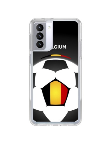 Coque Samsung Galaxy S21 FE Belgique Ballon Football - Madotta