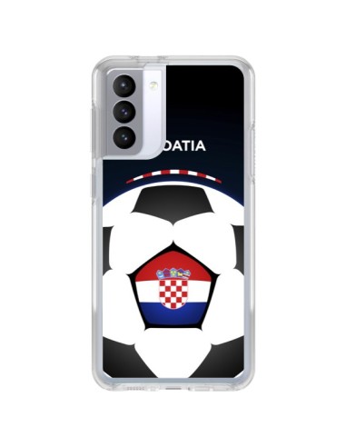 Coque Samsung Galaxy S21 FE Croatie Ballon Football - Madotta