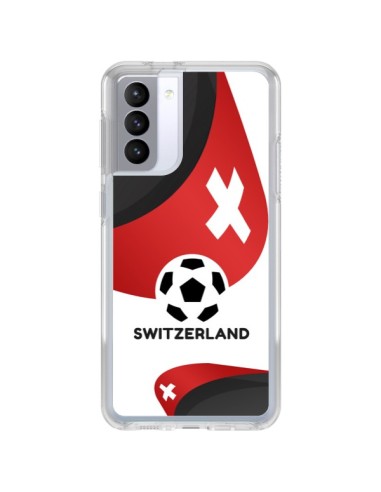 Cover Samsung Galaxy S21 FE Squadra Svizzera Football - Madotta