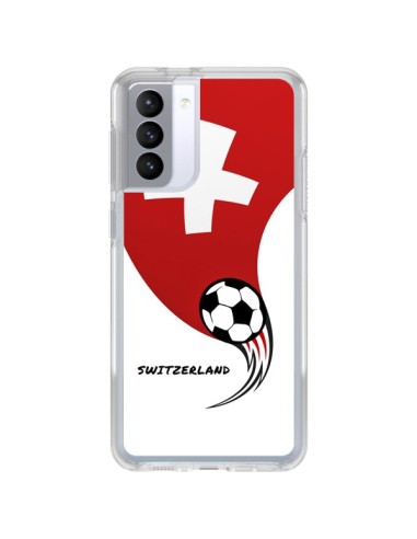 Coque Samsung Galaxy S21 FE Equipe Suisse Switzerland Football - Madotta