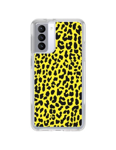 Coque Samsung Galaxy S21 FE Leopard Jaune - Mary Nesrala